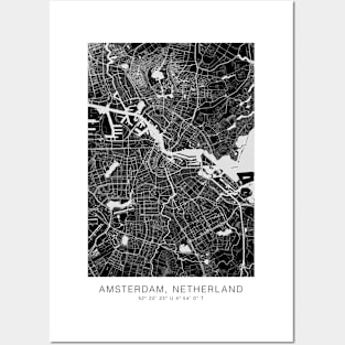 amsterdam maps poster Posters and Art